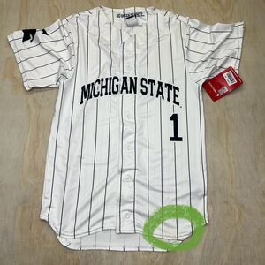 NEW DAMAGED XS Michigan St Spartans GameDay Greats Lightweight Baseball Jersey